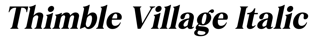 Thimble Village Italic